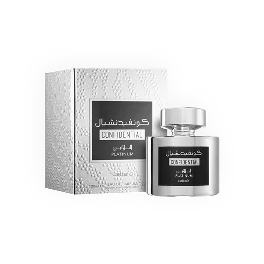 Eau de Parfum Confidential Private Platinium 100ml - Lattafa